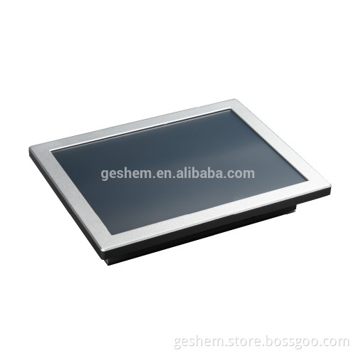 industrial computer type 12 inch embedded panel pc with 2 lan port and J1900 quad core processor